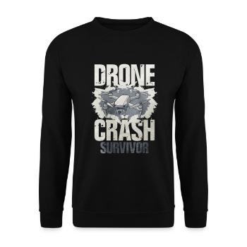 Drone - Unisex Pullover - Schwarz - Vorne - Alina (178cm) & Michal (187cm)