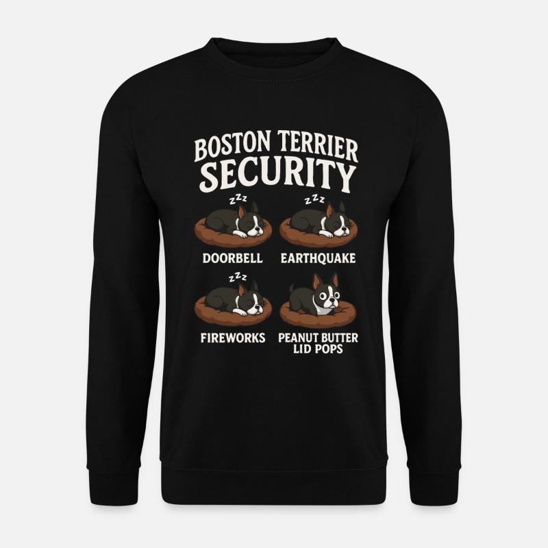 Boston Terrier - Unisex Pullover - Schwarz