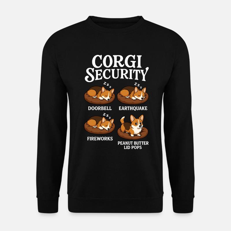 Corgi - Unisex Pullover - Schwarz