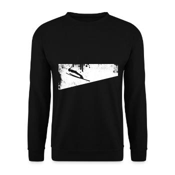 Ski - (53) - Sweat-shirt Unisexe - noir - Devant - Alina (178cm) & Michal (187cm)
