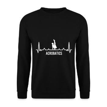 Acrobatie Vie - Sweat-shirt Unisexe - noir - Devant - Alina (178cm) & Michal (187cm)