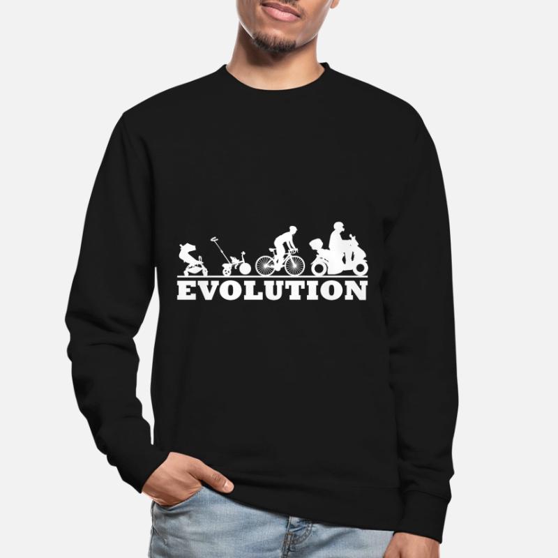 Motorroller Rollerfahrer - Evolution Unisex Pullover