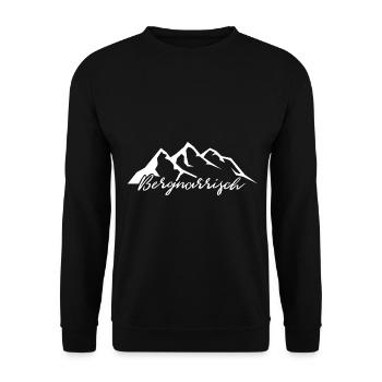 Bergnarrisch - - Unisex Pullover - Schwarz - Vorne - Alina (178cm) & Michal (187cm)