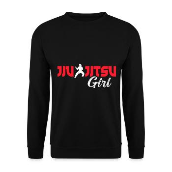 Brazilian Jiu Jitsu MMA Bjj Hugger - Unisex Pullover - Schwarz - Vorne - Alina (178cm) & Michal (187cm)