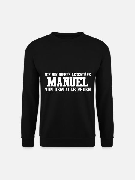 Manuel Name Design - Unisex Pullover - Schwarz