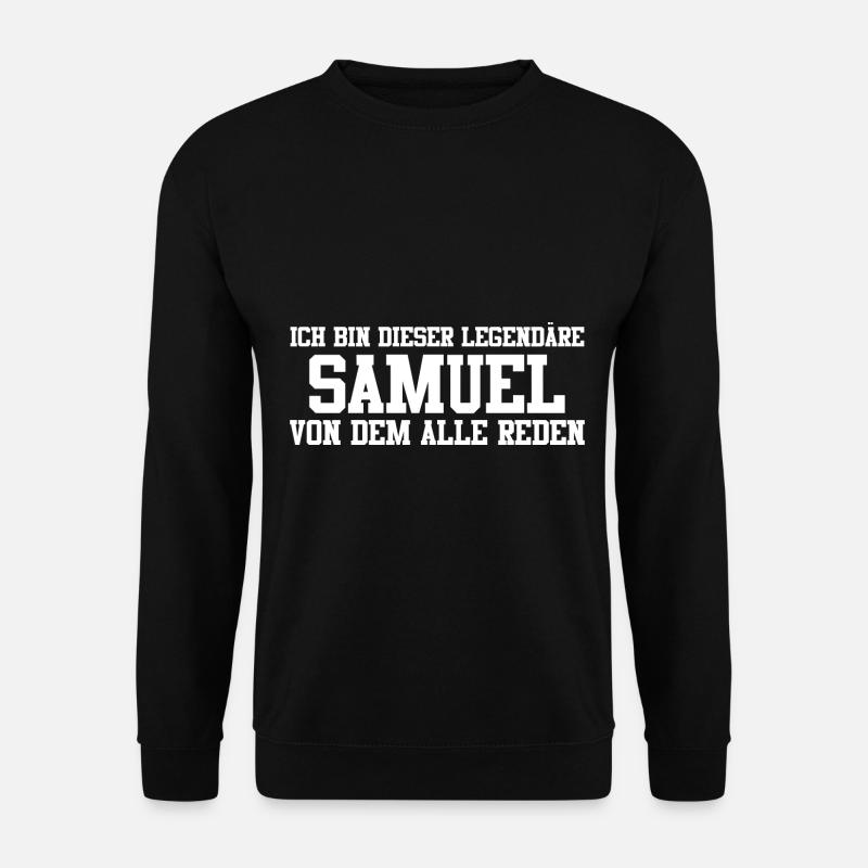 Samuel Name Design - Unisex Pullover - Schwarz