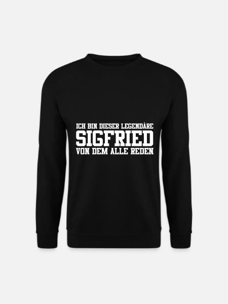 Sigfried Name Design - Unisex Pullover - Schwarz