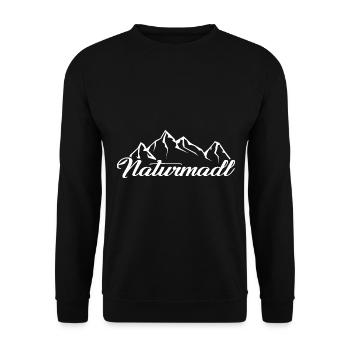 Naturmadl - (2) - Unisex Pullover - Schwarz - Vorne - Alina (178cm) & Michal (187cm)