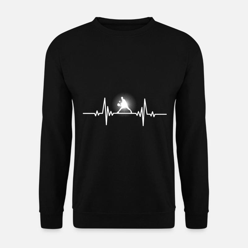 Heartbeat, powerful beat - Unisex Sweatshirt - black