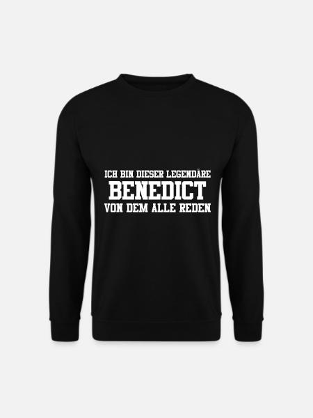Benedict Name Design - Unisex Pullover - Schwarz