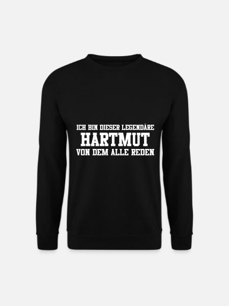 Hartmut Name Design - Unisex Pullover - Schwarz