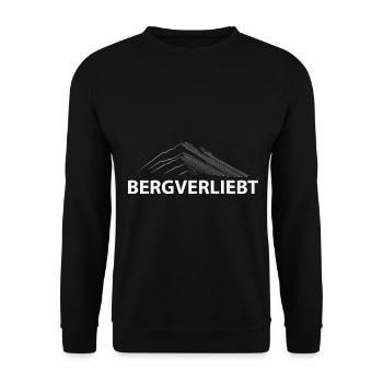 Bergverliebt - (4) - Unisex Pullover - Schwarz - Vorne - Alina (178cm) & Michal (187cm)