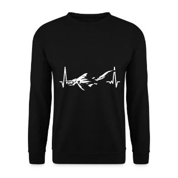 Liebt Kobold Hai Geschenk - Unisex Pullover - Schwarz - Vorne - Alina (178cm) & Michal (187cm)