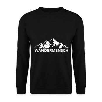 Wandermensch - (3) - Unisex Pullover - Schwarz - Vorne - Alina (178cm) & Michal (187cm)