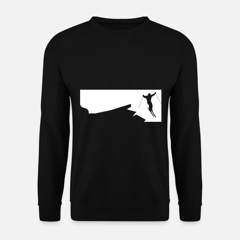 Skiing - (44) - Unisex Sweatshirt - black