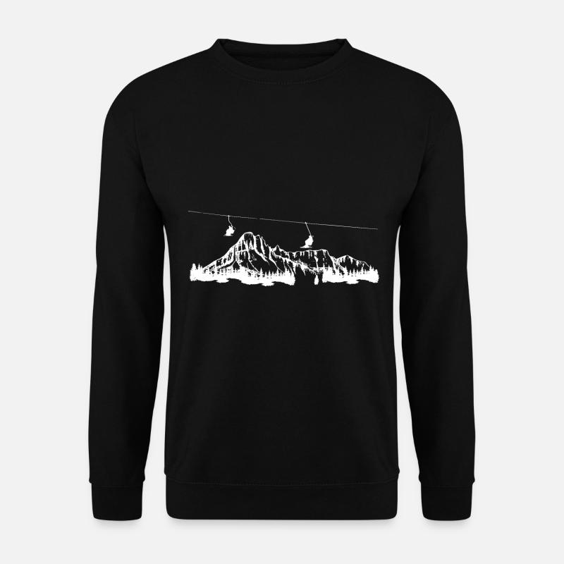 Mountain - Skiing - (17) - Unisex Sweatshirt - black