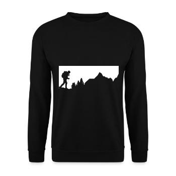 Montagne - Randonnée - (8) - Sweat-shirt Unisexe - noir - Devant - Alina (178cm) & Michal (187cm)