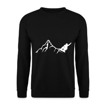 Montagne - Snowboard - (22) - Sweat-shirt Unisexe - noir - Devant - Alina (178cm) & Michal (187cm)