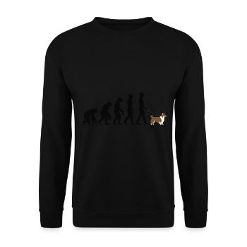 Shetland Sheepdog - Unisex Pullover - Schwarz - Vorne - Alina (178cm) & Michal (187cm)