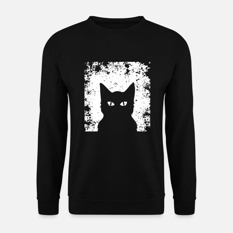 Tolle Katzen Silhouette ! Geschenkidee Katze - Unisex Pullover - Schwarz