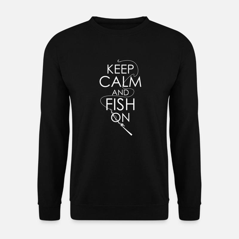 Angeln - Unisex Pullover - Schwarz
