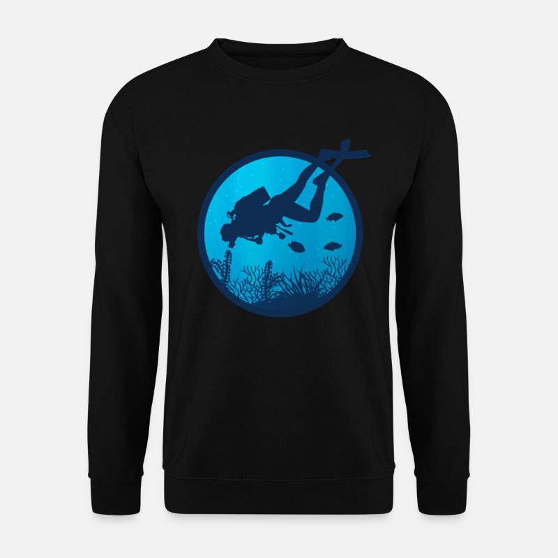 Plongée plongée t-shirt & cadeau - Sweat-shirt Unisexe - noir