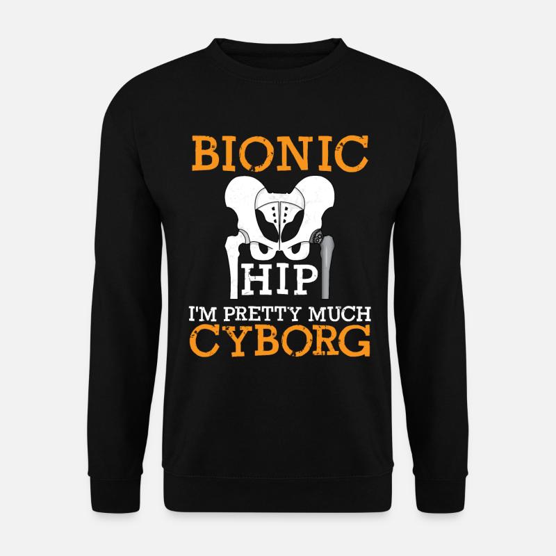Hüfte Protese - Cyborg Chirurgie Operation - Unisex Pullover - Schwarz