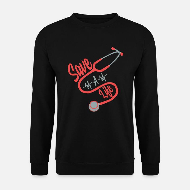 Nurse Stethoscope Gift - Unisex Sweatshirt - black