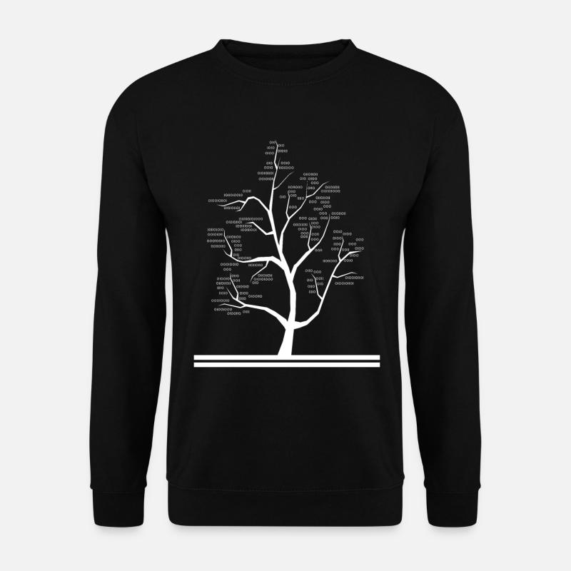 Computer Science Teacher Binary Code Tree Structure Gift - Unisex Sweatshirt - black
