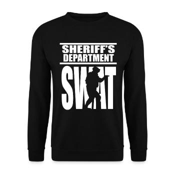 SWAT Team SRT Sheriff pour LEO Off Duty Cops Loi - Sweat-shirt Unisexe - noir - Devant - Alina (178cm) & Michal (187cm)