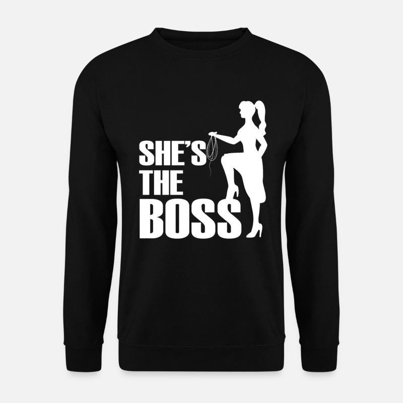 bdsm Gift She's The Boss - Unisex Pullover - Schwarz