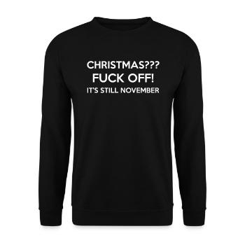 Noël déteste Noël déteste dire drôle lol - Sweat-shirt Unisexe - noir - Devant - Alina (178cm) & Michal (187cm)