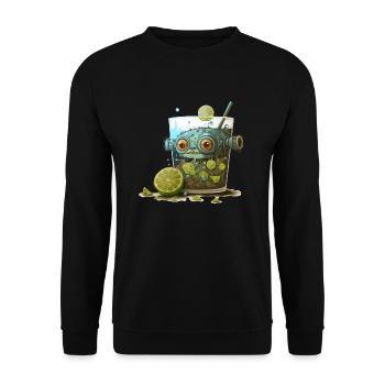 Mojito Déglingo - Sweat-shirt Unisexe - noir - Devant - Alina (178cm) & Michal (187cm)