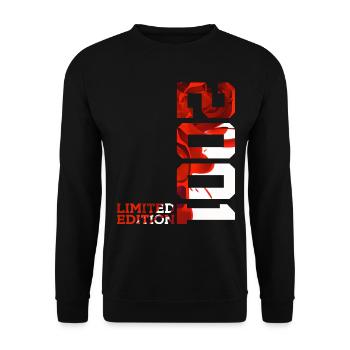 25TH BIRTHDAY 25 YEARS LIMITED EDITION 2001 - Unisex Sweatshirt - black - Front - Alina (178cm) & Michal (187cm)
