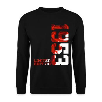 73RD BIRTHDAY 73 YEARS LIMITED EDITION 1953 - Unisex Sweatshirt - black - Front - Alina (178cm) & Michal (187cm)