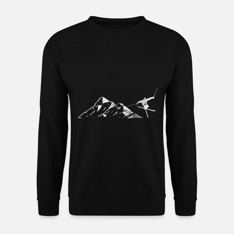Mountain - Skiing - (12) - Unisex Sweatshirt - black