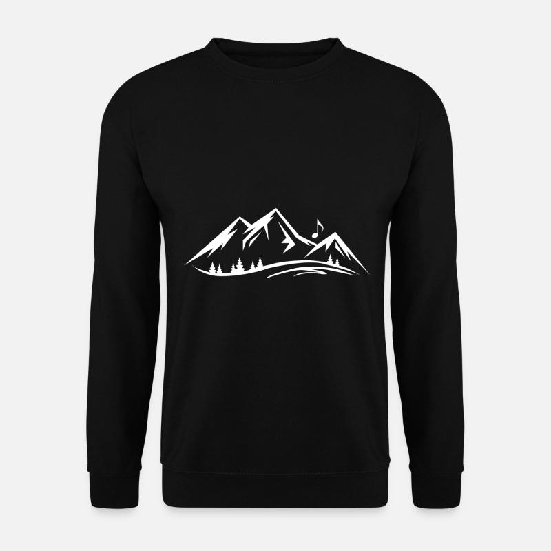 Mountain and Music - - Unisex Sweatshirt - black