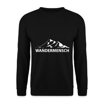 Wandermensch - (5) - Unisex Pullover - Schwarz - Vorne - Alina (178cm) & Michal (187cm)