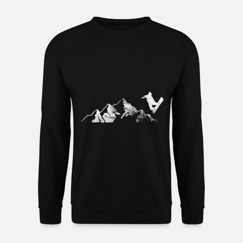 Mountain - Snowboarding - (10) - Unisex Sweatshirt - black