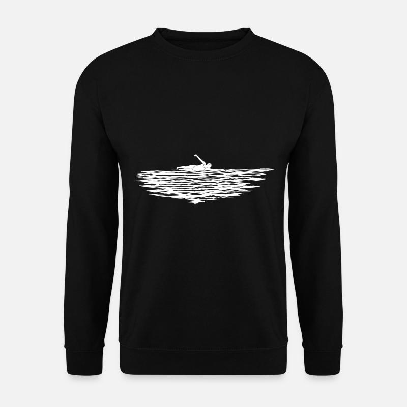 Schwimmen Schwimmer Schwimmbad Freibad Schwimmerin - Unisex Pullover - Schwarz