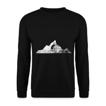 Montagne - Cyclisme - (7) - Sweat-shirt Unisexe - noir - Devant - Alina (178cm) & Michal (187cm)