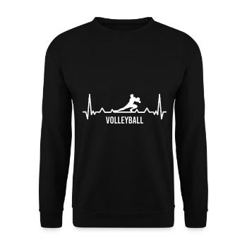 Volley-ball Dig - Sweat-shirt Unisexe - noir - Devant - Alina (178cm) & Michal (187cm)