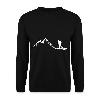 Montagne - Randonneurs - (12) - Sweat-shirt Unisexe - noir - Devant - Alina (178cm) & Michal (187cm)