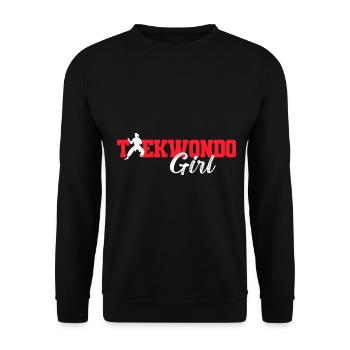 TKD Korean Martial Arts Tae Kwon - Unisex Pullover - Schwarz - Vorne - Alina (178cm) & Michal (187cm)