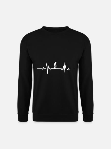 Le golfeur Heartbeat prend le départ - Sweat-shirt Unisexe - noir
