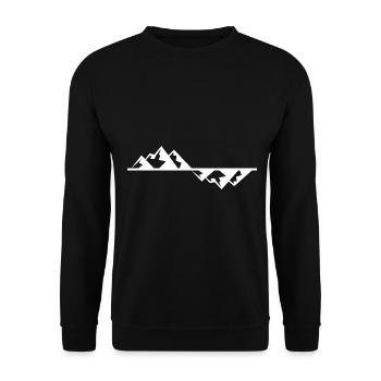 Berg - (33) - Unisex Pullover - Schwarz - Vorne - Alina (178cm) & Michal (187cm)