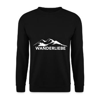Wanderliebe - (5) - Unisex Pullover - Schwarz - Vorne - Alina (178cm) & Michal (187cm)