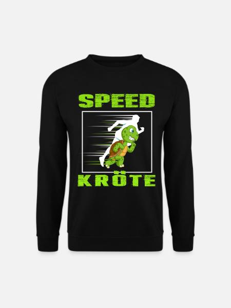 runner schildkröte speed kröte läuft leichtathlet - Unisex Pullover - Schwarz
