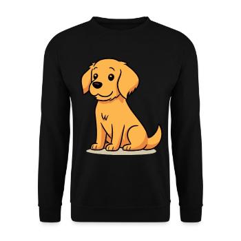 Cute dog design for dog owners - Unisex Sweatshirt - black - Front - Alina (178cm) & Michal (187cm)