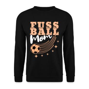 fußball mom mama mutter spruch geschenk - Unisex Pullover - Schwarz - Vorne - Alina (178cm) & Michal (187cm)